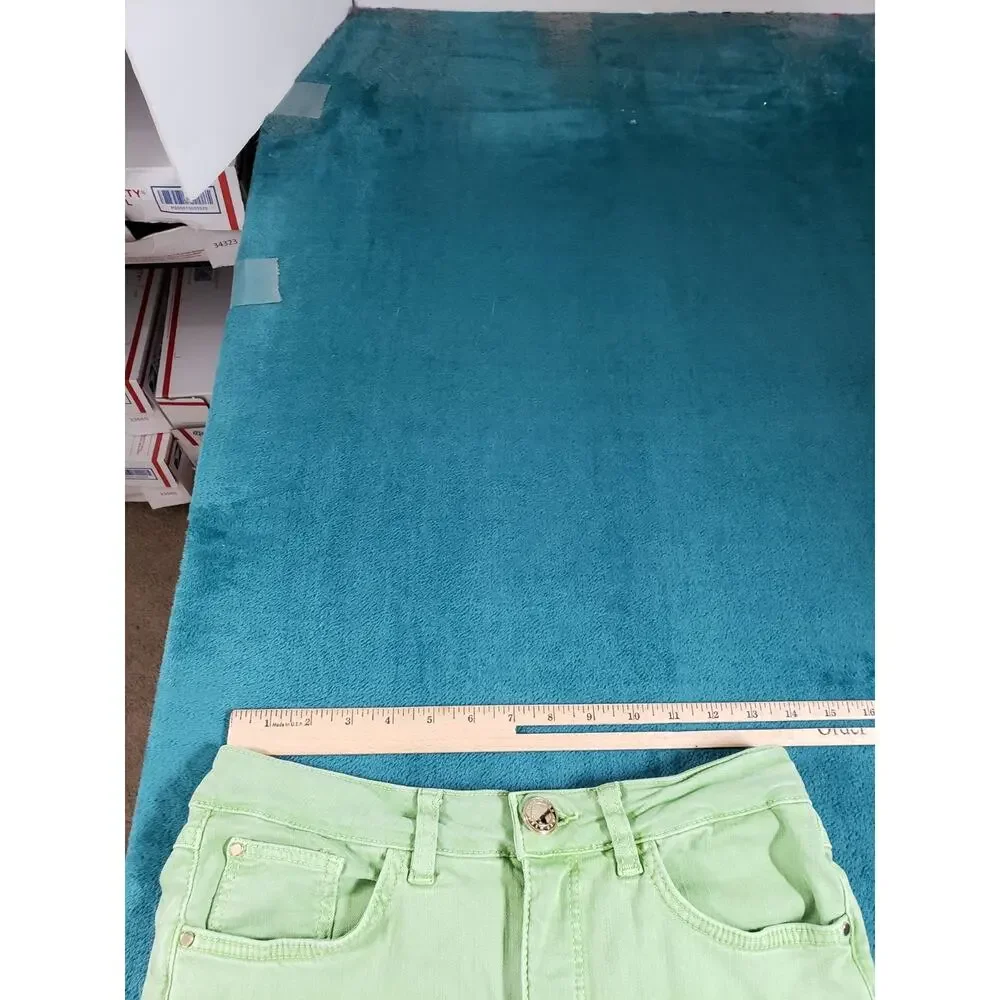 Mos Mosh Jeans Size 28 Womens Green Pants Denim Stretch Mid Rise Straight